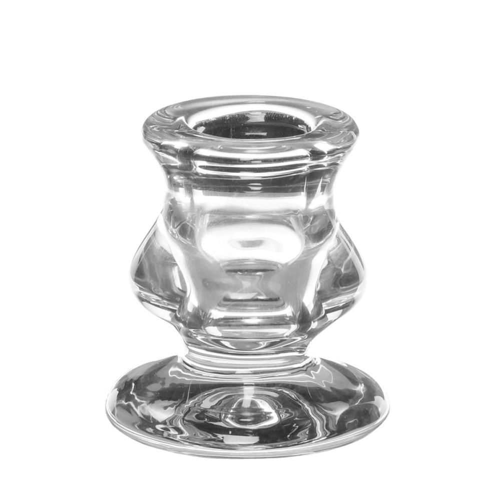 Battersea Glass Tapered Dinner Candle Holder £2.42